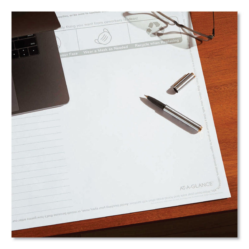 AT-A-GLANCE Disposable Clean Sheets, 25 Sheets, 17 x 22, White, 25/Pack