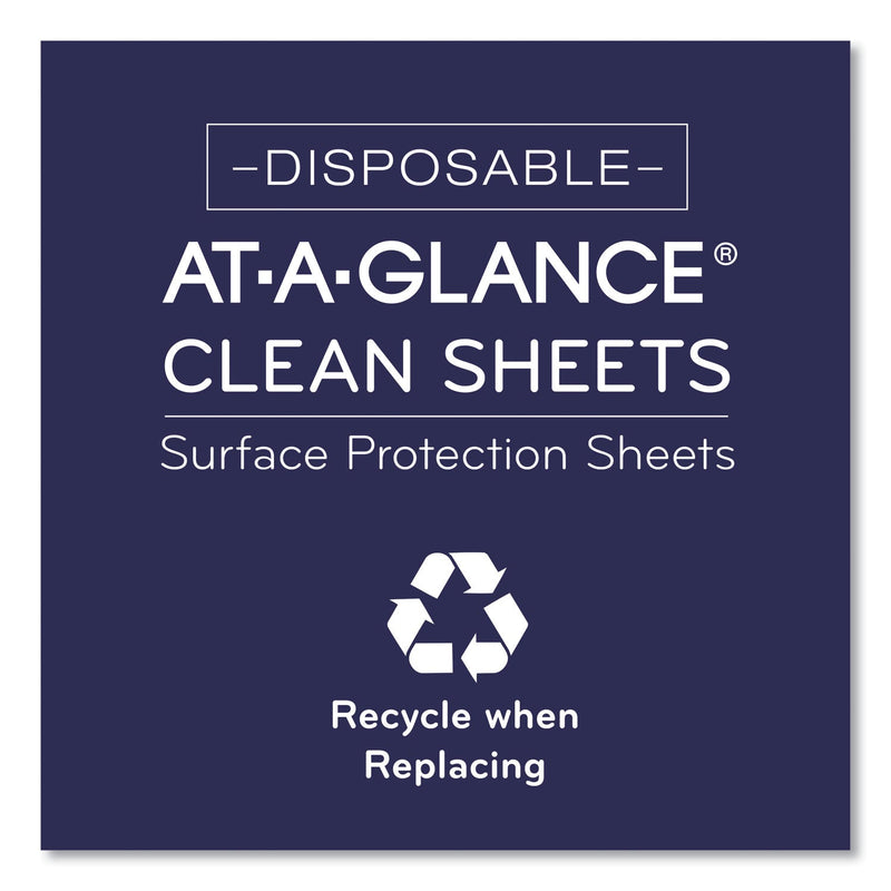 AT-A-GLANCE Disposable Clean Sheets, 25 Sheets, 17 x 22, White, 25/Pack