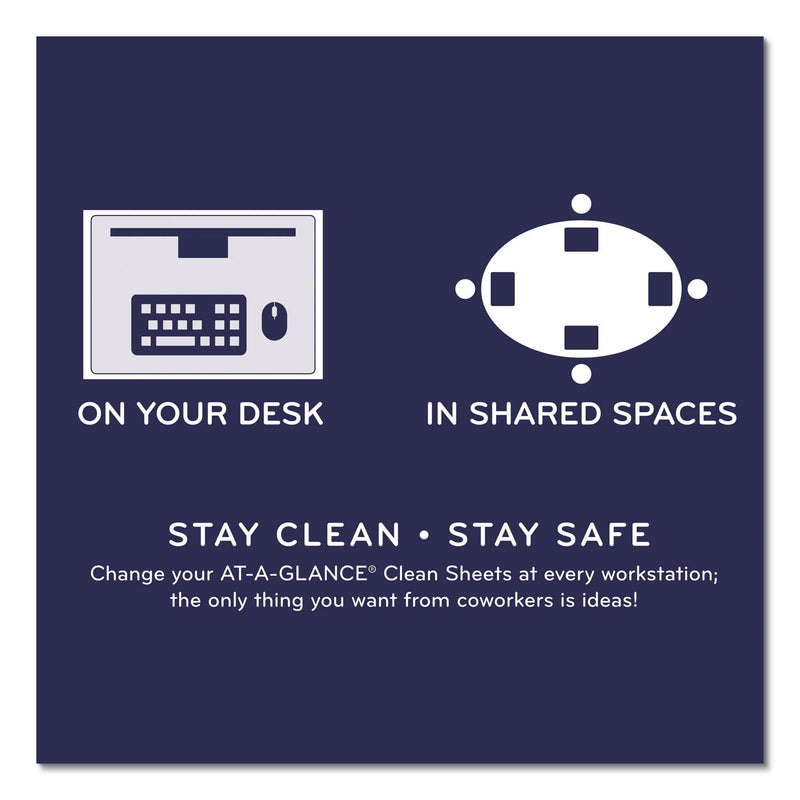 AT-A-GLANCE Disposable Clean Sheets, 25 Sheets, 17 x 22, White, 25/Pack