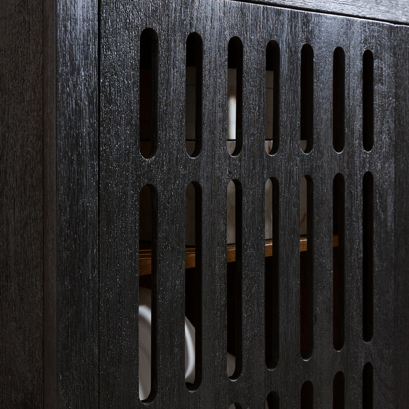 Vallisburg - Accent Cabinet - Black / Natural