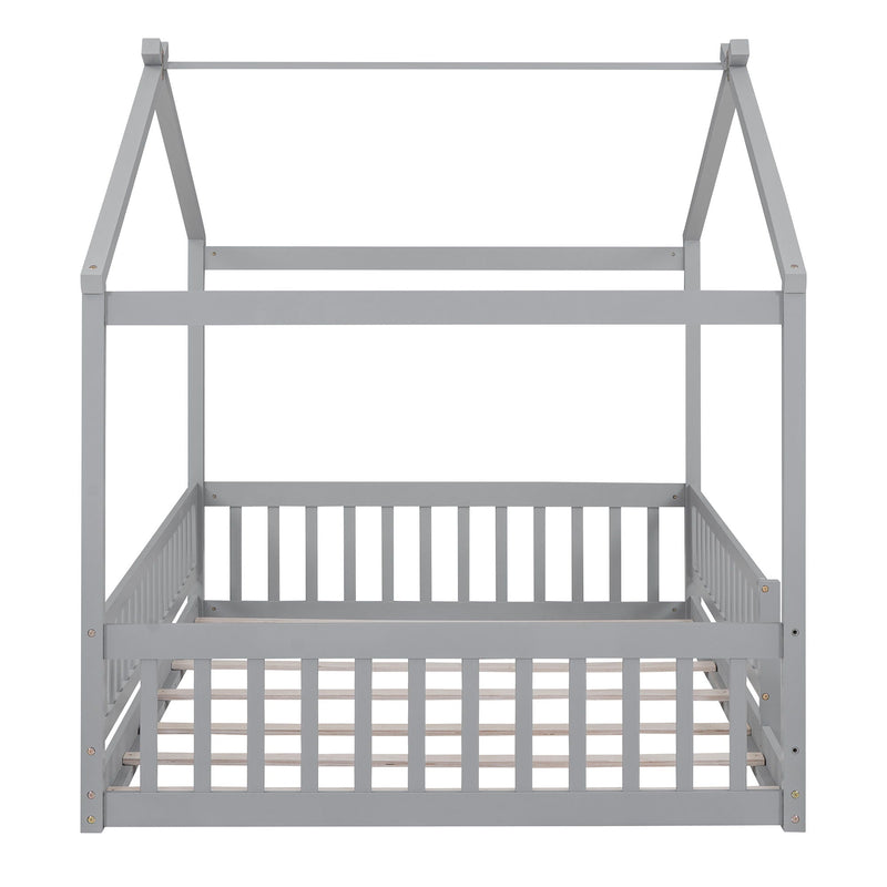 Bed House Bed Frame With Fence