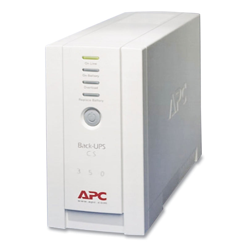 APC BK350 Back-UPS CS Battery Backup System, 6 Outlets, 350 VA, 1,020 J