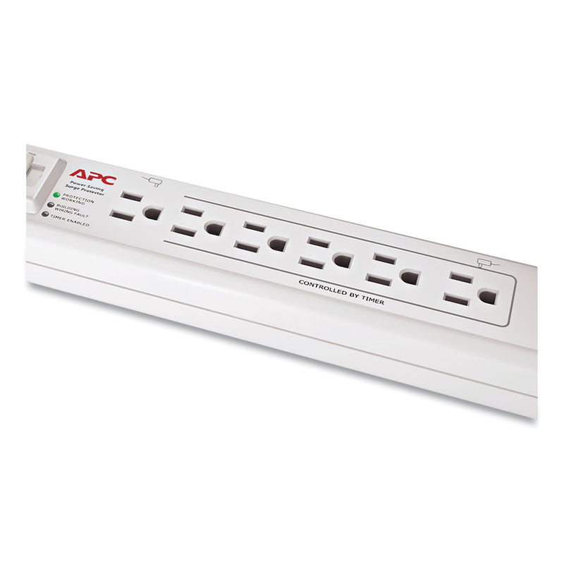 APC SurgeArrest Surge Protector, 6 AC Outlets, 3 ft, 1,020 J, White
