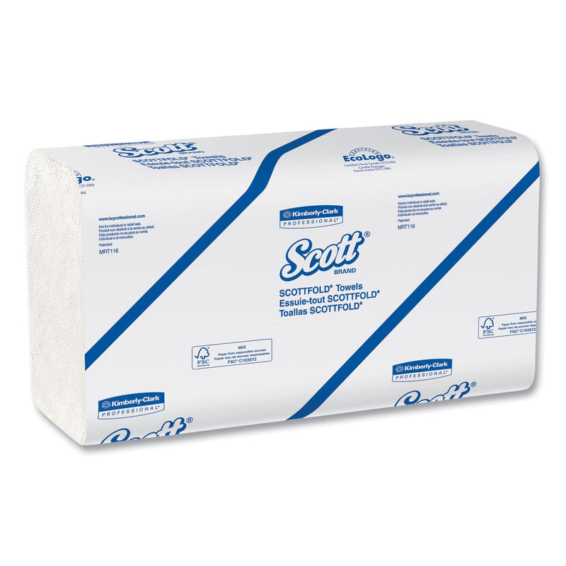 Scott Essential Low Wet Strength Multi-Fold Towels, 9.4 x 12.4, White, 175/Pack, 25 Packs/Carton
