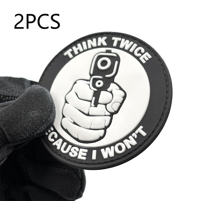 THINK TWICE BECAUSE I WON'T THINK TWICE Before Chapter PVC Flexible Glue Armband