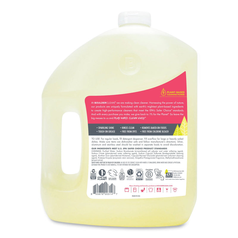 Boulder Clean Dishwasher Detergent, Grapefruit Pomegranate, 100 oz Bottle