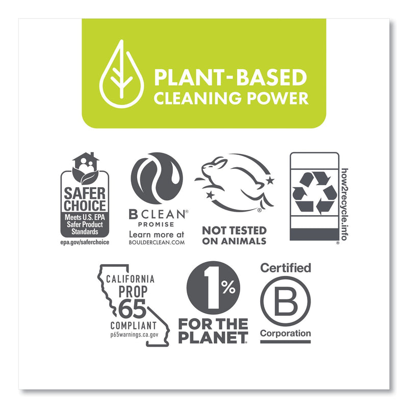 Boulder Clean Liquid Laundry Detergent, Citrus Breeze, 200 oz Bottle, 2/Carton