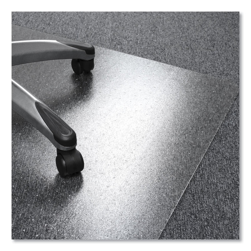 Floortex Cleartex Ultimat Polycarbonate Chair Mat for Low/Medium Pile Carpet, 48 x 53, Clear