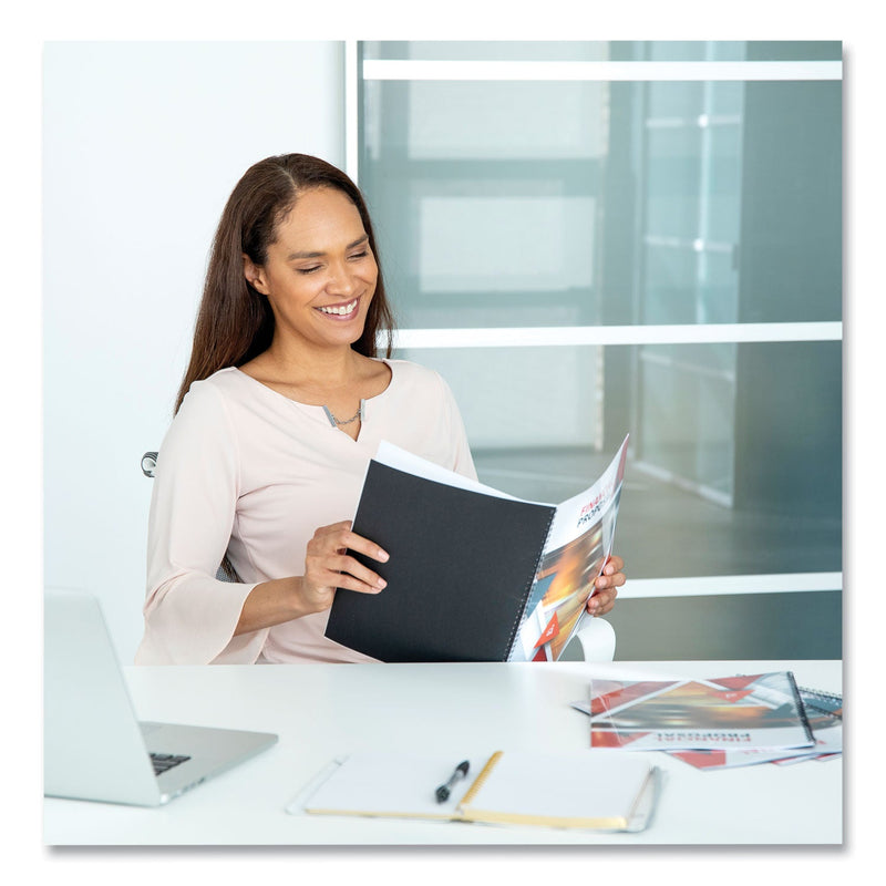 Fellowes Thermal Binding System Presentation Covers, Clear, 31 to 60 Sheet Capacity, 11 x 8.5, Unpunched, 10/Pack