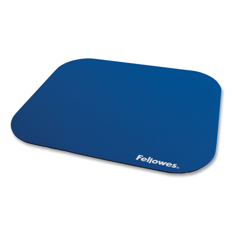 Fellowes Polyester Mouse Pad, 9 x 8, Blue