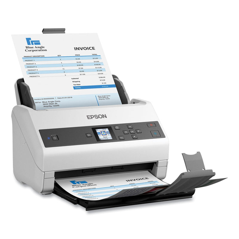 Epson DS-970 Color Duplex Workgroup Document Scanner, 1200 dpi Optical Resolution, 100-Sheet Duplex Auto Document Feeder