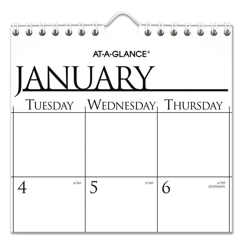 AT-A-GLANCE Business Monthly Wall Calendar, 15 x 12, White/Black Sheets, 12-Month (Jan to Dec): 2023
