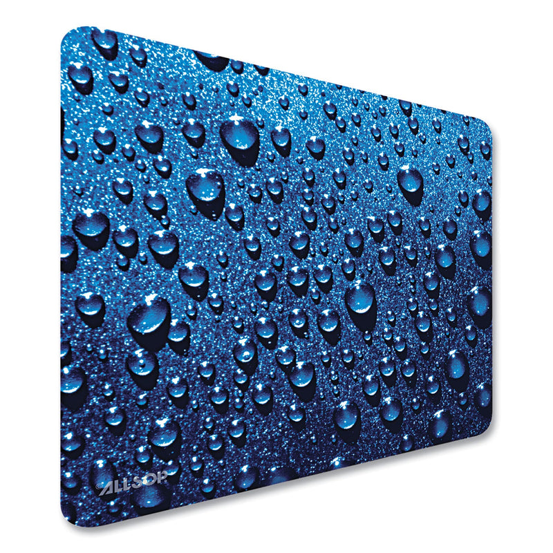 Allsop Naturesmart Mouse Pad, 8.5 x 8, Raindrops Design