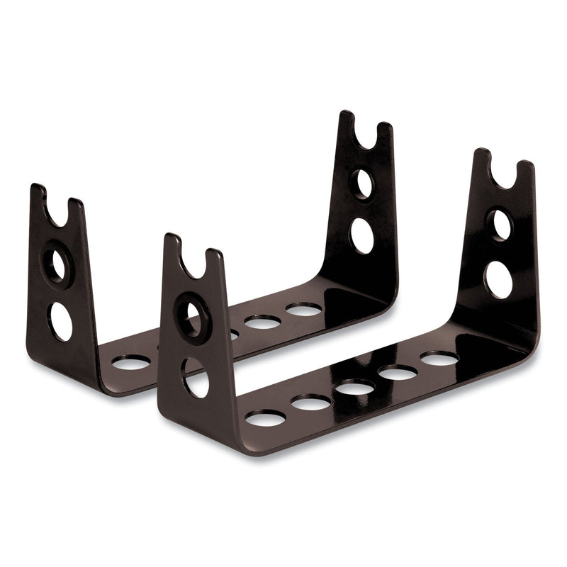 Allsop Metal Art Monitor Stand Risers, 4.75 x 8.75 x 2.5, Black