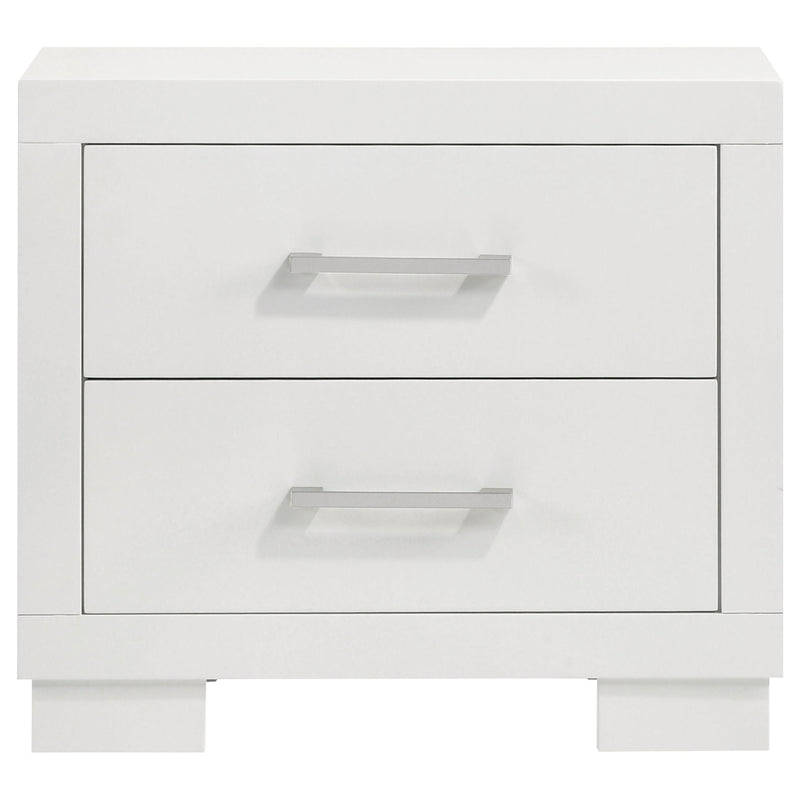 Jessica 4-piece Eastern King LED Bedroom Set Snow White