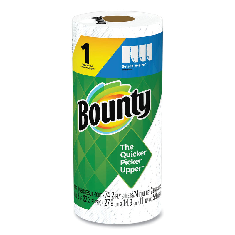 Bounty Select-a-Size Kitchen Roll Paper Towels, 2-Ply, 5.9 x 11, White, 74 Sheets/Roll