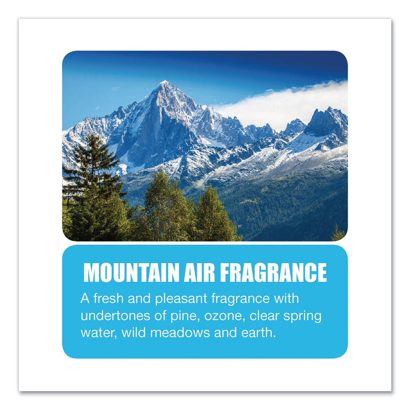 Big D Industries Diamond 3D Urinal Screen, Mountain Air Scent, Blue, 10/Pack, 6 Packs/Carton