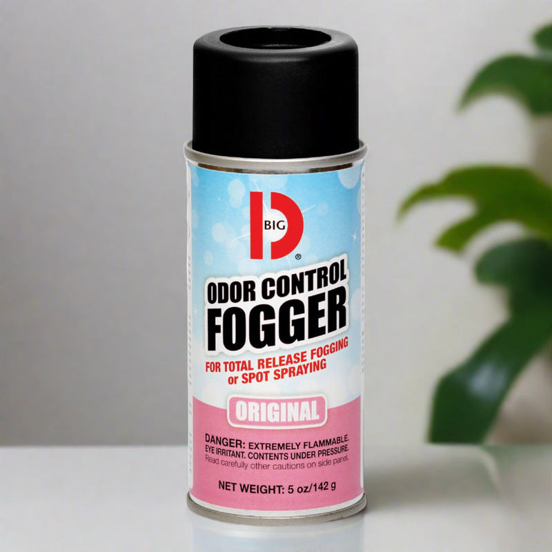 Big D Industries Odor Control Fogger, Original Scent, 5 oz Aerosol Spray, 12/Carton