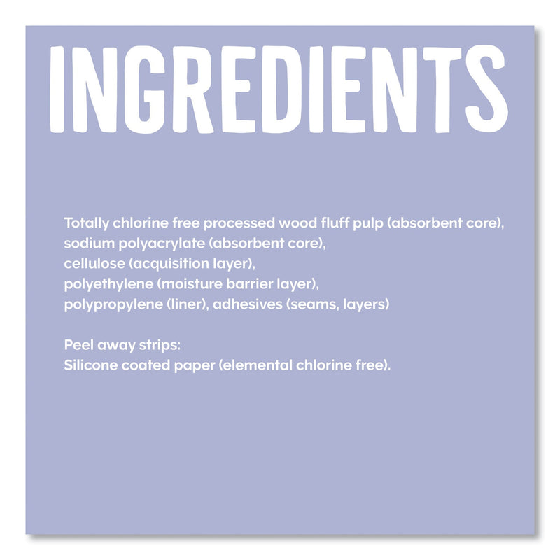 Seventh Generation Chlorine-Free Ultra Thin Pads with Wings, Overnight, 14/Pack