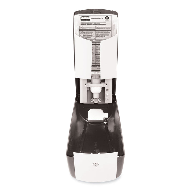 Rubbermaid AutoFoam Touch-Free Dispenser, 1,100 mL, 5.2 x 5.25 x 10.9, Black/Chrome