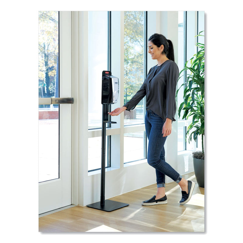 Rubbermaid AutoFoam Touch-Free Dispenser, 1,100 mL, 5.2 x 5.25 x 10.9, Black/Chrome