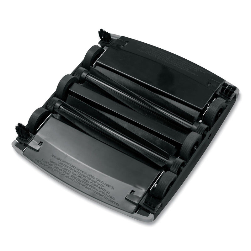 Rubbermaid Brushless Mechanical Sweeper, 44" Handle, Black/Yellow