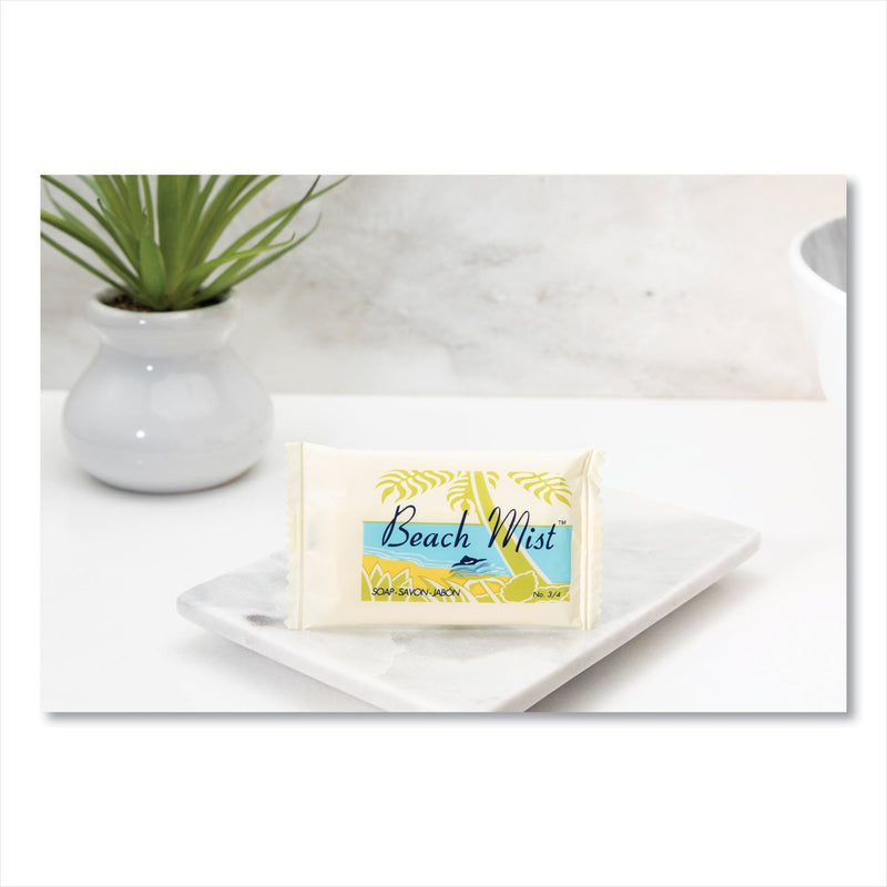 Beach Mist Face and Body Soap, Beach Mist Fragrance, # 3/4 Bar, 1,000/Carton