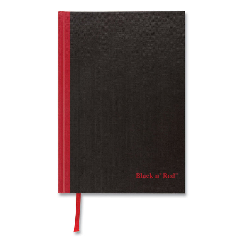 Black n' Red Hardcover Casebound Notebook, SCRIBZEE Compatible, 1 Subject, Wide/Legal Rule, Black Cover, 9.75 x 6.75, 96 Sheets