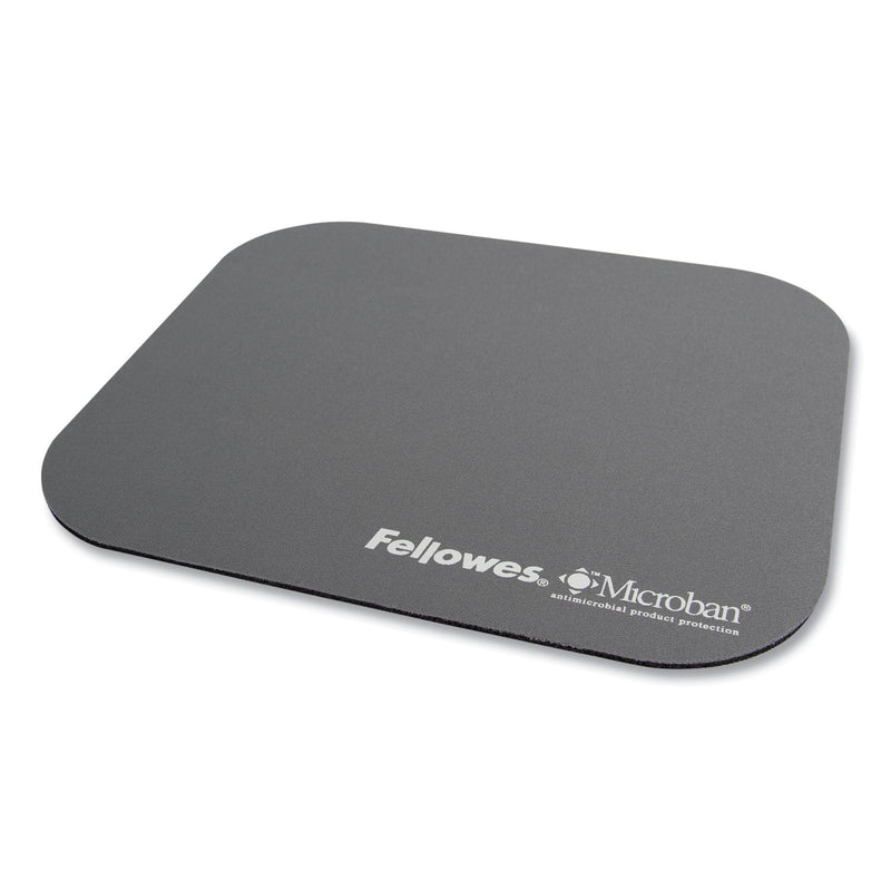 Fellowes Mouse Pad with Microban Protection, 9 x 8, Graphite