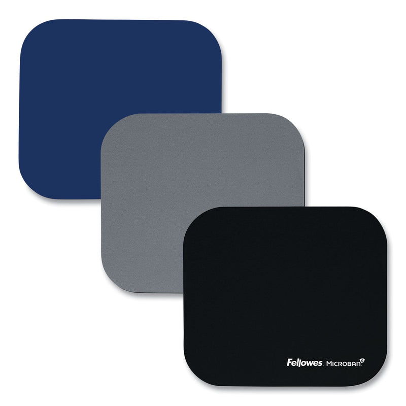 Fellowes Mouse Pad with Microban Protection, 9 x 8, Navy
