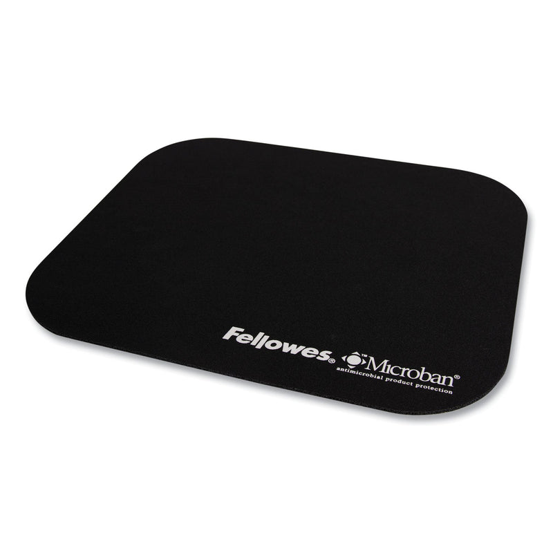 Fellowes Mouse Pad with Microban Protection, 9 x 8, Black