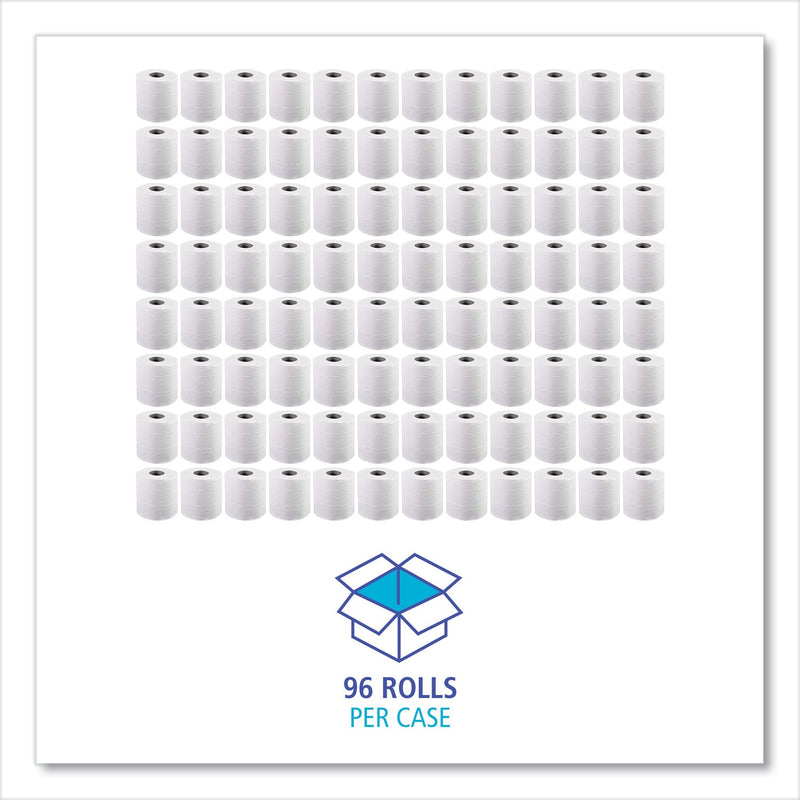 Boardwalk 2-Ply Toilet Tissue, Septic Safe, White, 4.5 x 4.5, 500 Sheets/Roll, 96 Rolls/Carton