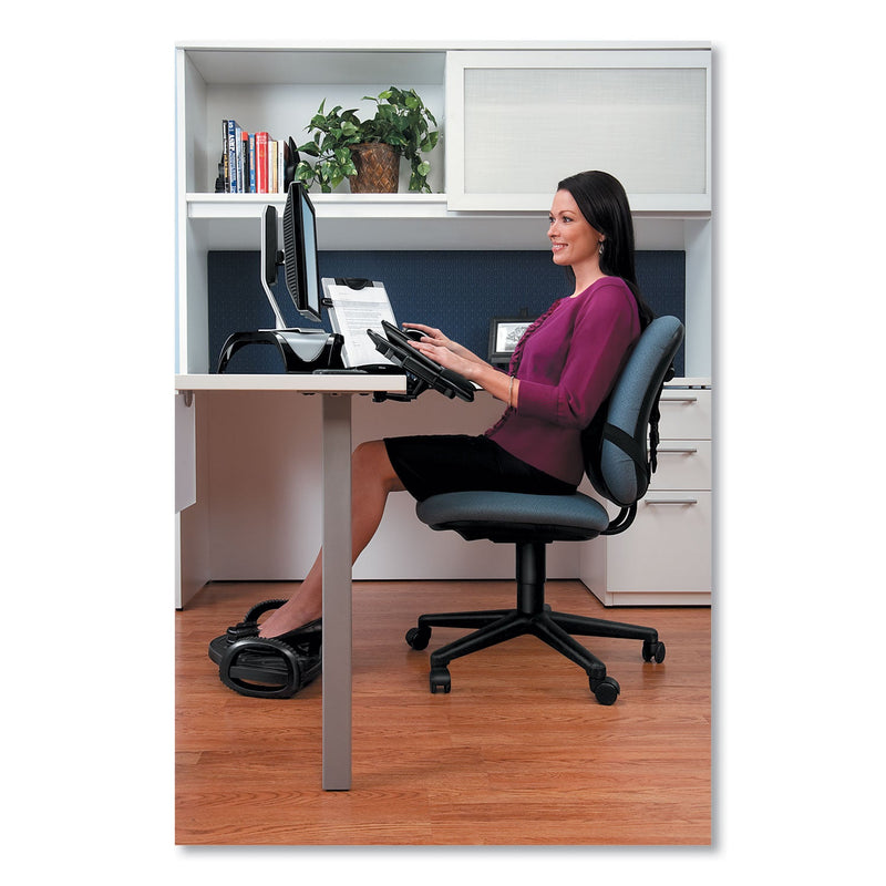 Fellowes Tilt 'n Slide Keyboard Manager with Comfort Glide, 19.5w x 11.5d, Black