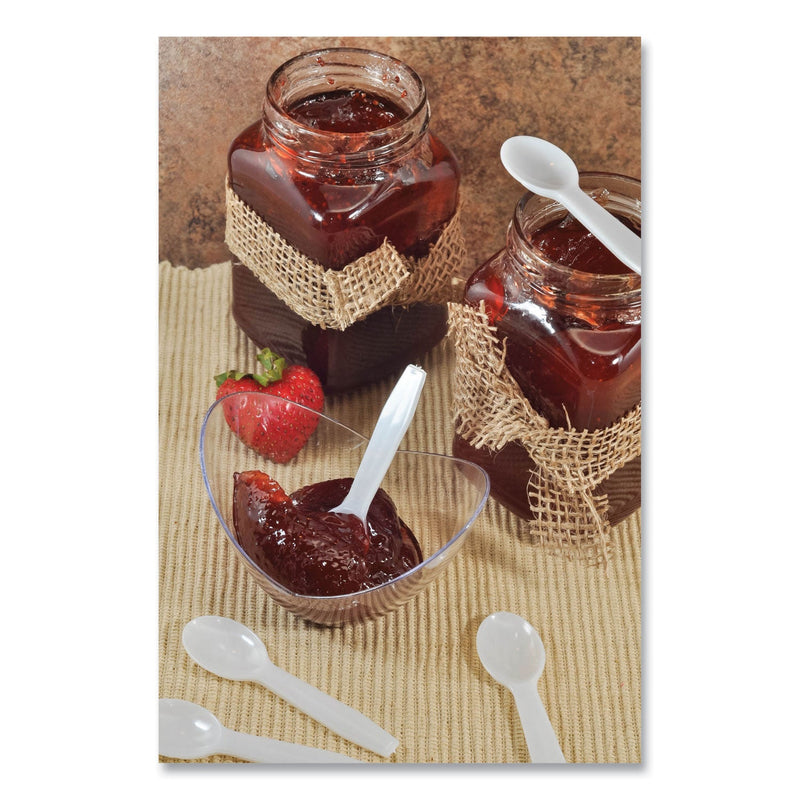 AmerCareRoyal Polystyrene Taster Spoons, White, 3000/Carton