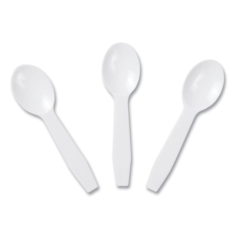 AmerCareRoyal Polystyrene Taster Spoons, White, 3000/Carton