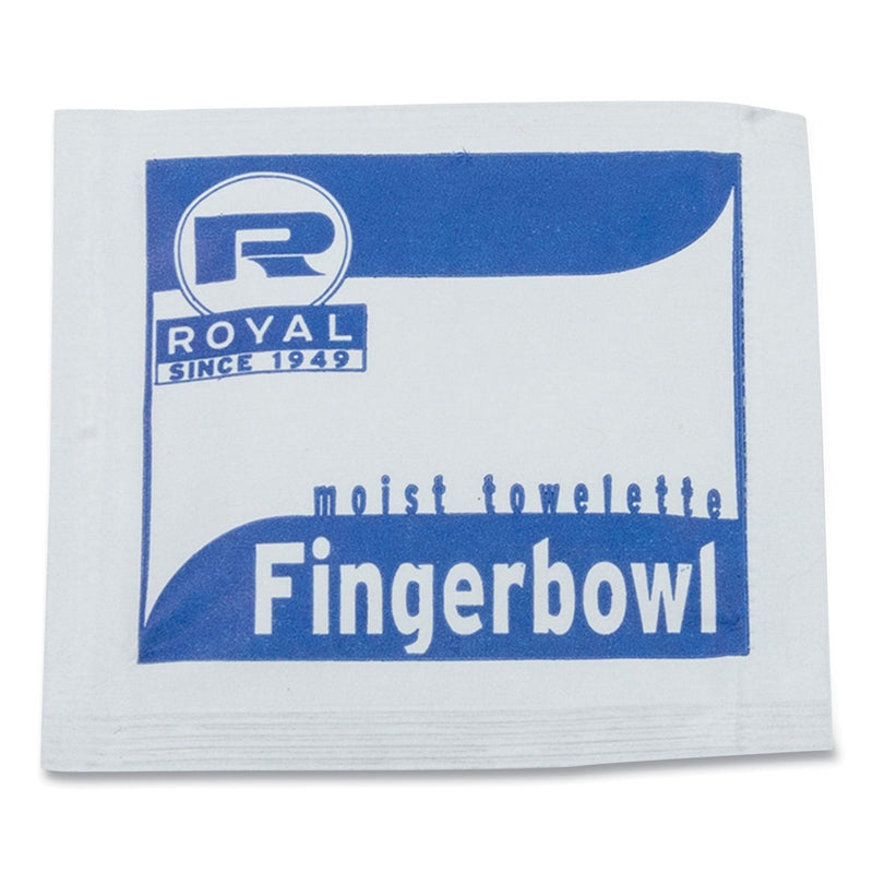 AmerCareRoyal Moist Towelettes, Individually Wrapped, 4 x 6, Lemon Scent, 1,000/Carton