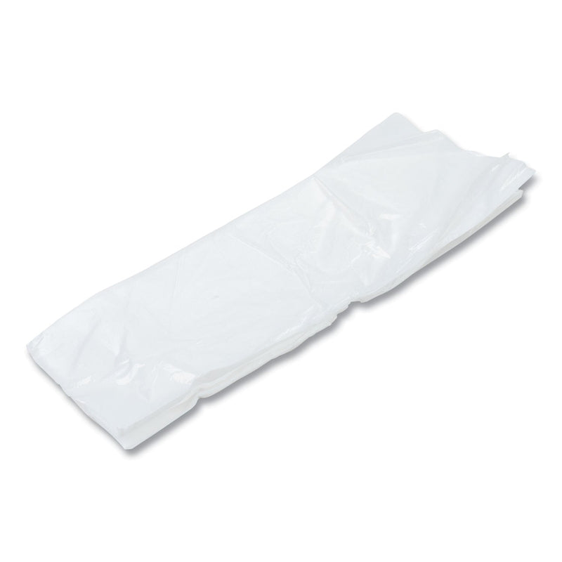 AmerCareRoyal Poly Apron, 28 x 46,  One Size Fits All, White, 100/Pack, 10 Packs/Carton