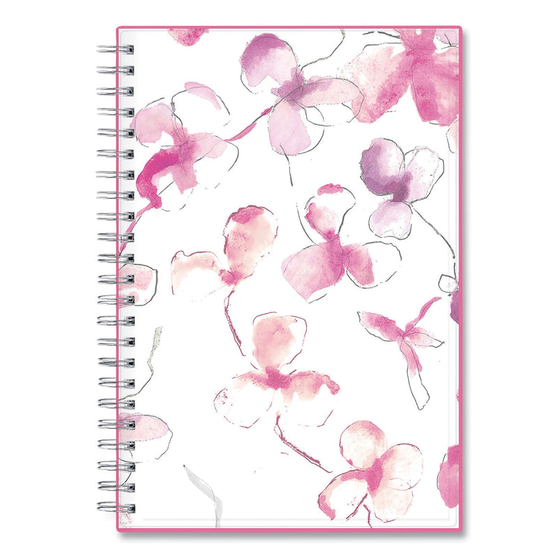Blue Sky Breast Cancer Awareness Create-Your-Own Cover Weekly/Monthly Planner, Orchid Artwork, 8 x 5, 12-Month (Jan-Dec): 2023