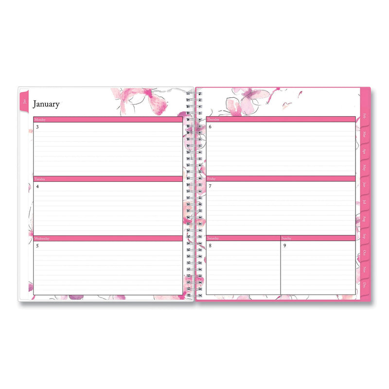 Blue Sky Breast Cancer Awareness Create-Your-Own Cover Weekly/Monthly Planner, Orchid Artwork, 11 x 8.5, 12-Month (Jan-Dec): 2023