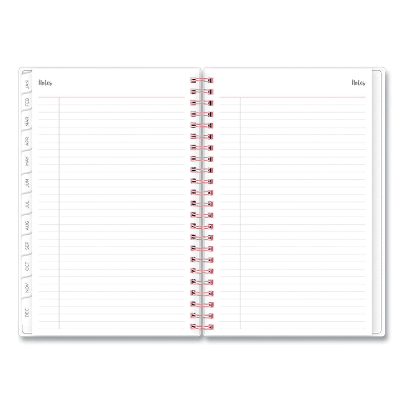 Blue Sky Joselyn Weekly/Monthly Planner, Joselyn Floral Artwork, 8 x 5, Pink/Peach/Black Cover, 12-Month (Jan to Dec): 2023