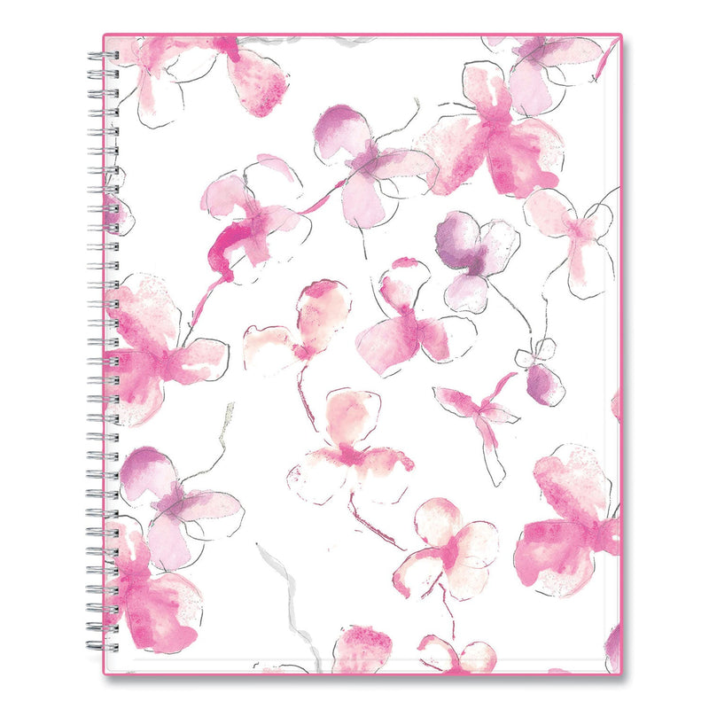 Blue Sky Breast Cancer Awareness Create-Your-Own Cover Weekly/Monthly Planner, Orchid Artwork, 11 x 8.5, 12-Month (Jan-Dec): 2023