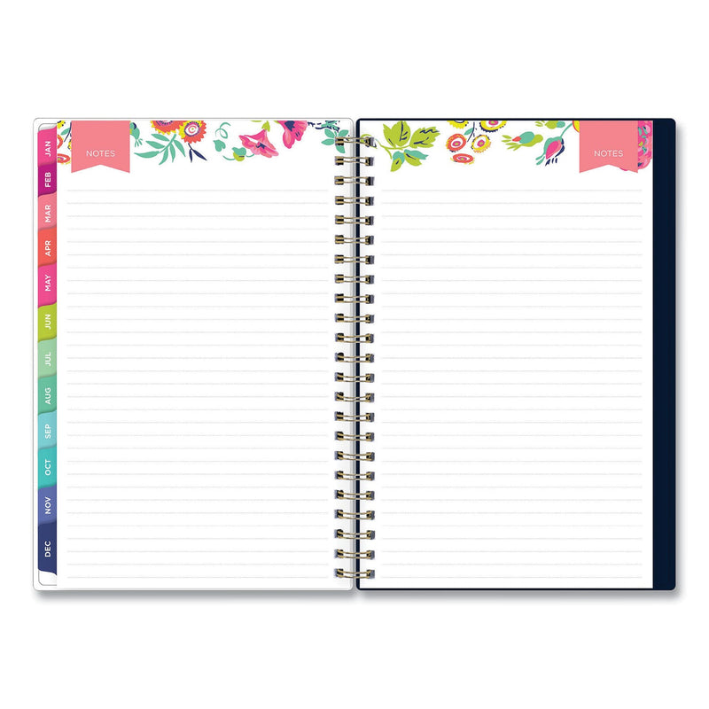 Blue Sky Day Designer Peyton Create-Your-Own Cover Weekly/Monthly Planner, Floral Artwork, 8 x 5, Navy Cover, 12-Month (Jan-Dec): 2023
