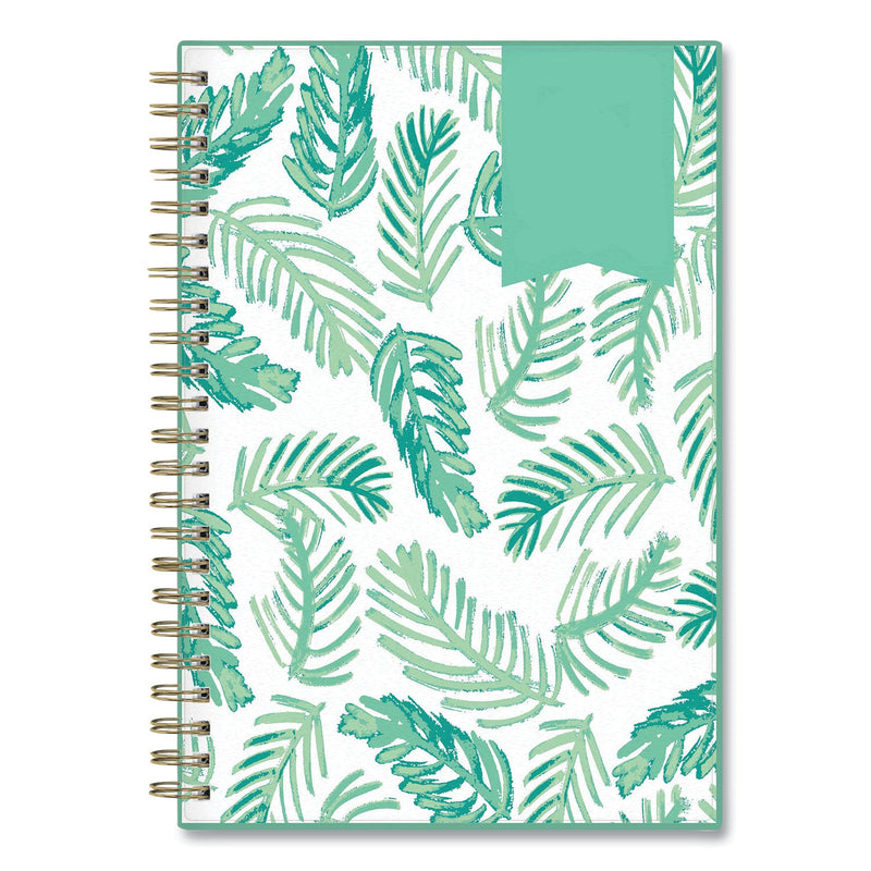 Blue Sky Day Designer Palms Weekly/Monthly Planner, Palms Artwork, 8 x 5, Green/White Cover, 12-Month (Jan to Dec): 2023