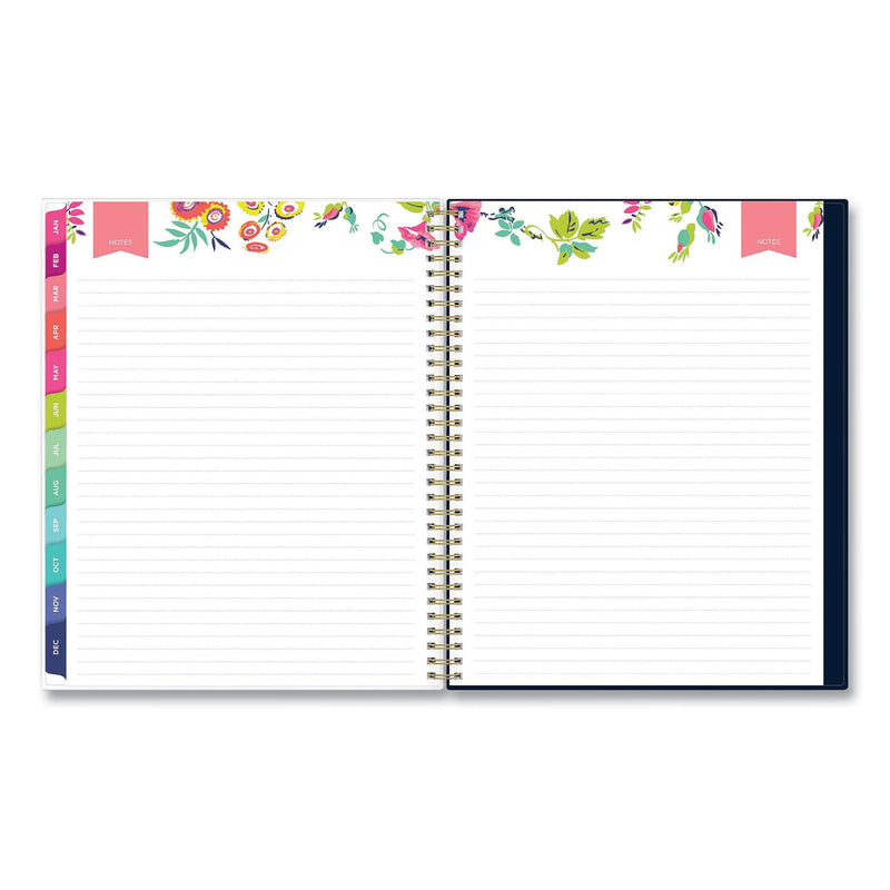 Blue Sky Day Designer Peyton Create-Your-Own Cover Weekly/Monthly Planner, Floral Artwork, 11 x 8.5, Navy, 12-Month (Jan-Dec): 2023