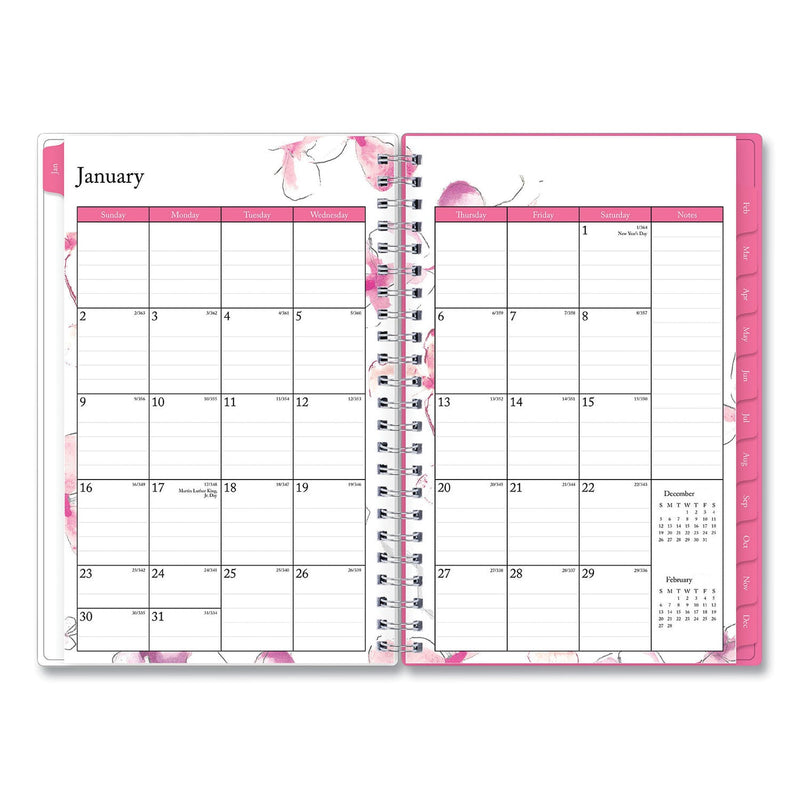Blue Sky Breast Cancer Awareness Create-Your-Own Cover Weekly/Monthly Planner, Orchid Artwork, 8 x 5, 12-Month (Jan-Dec): 2023