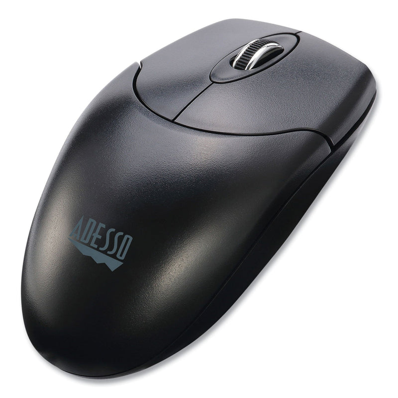 Adesso WKB1330CB Wireless Desktop Keyboard and Mouse Combo, 2.4 GHz Frequency/30 ft Wireless Range, Black