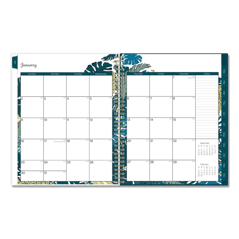 Blue Sky Grenada Create-Your-Own Cover Weekly/Monthly Planner, Floral Artwork, 11 x 8.5, Green/Blue/Teal, 12-Month (Jan-Dec): 2023