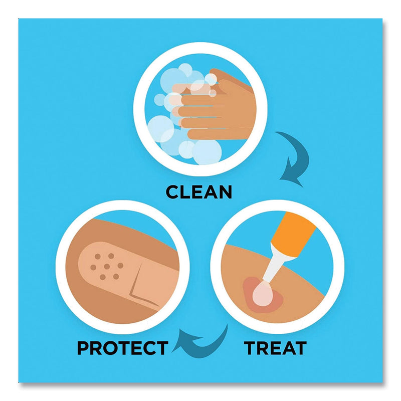 BAND-AID Flexible Fabric Adhesive Bandages, 1 x 3, 100/Box