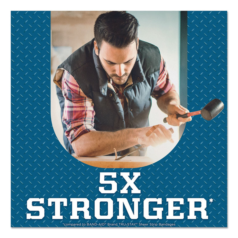 BAND-AID Flexible Fabric Adhesive Tough Strip Bandages, 1 x 4, 20/Box