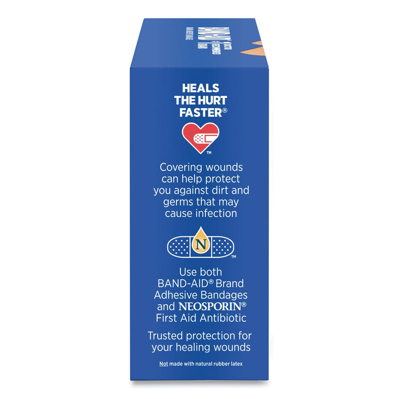 BAND-AID Flexible Fabric Adhesive Bandages, Assorted, 100/Box